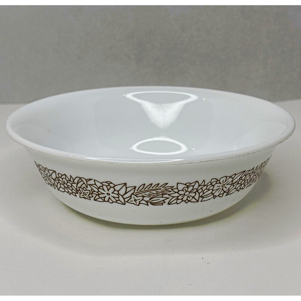 Vintage Corelle Woodland Brown Floral Cereal Bowl 6.25” Corning Replacement